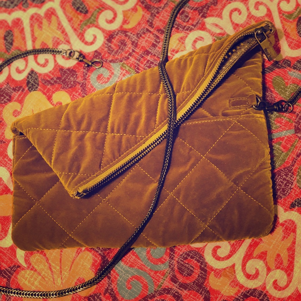 Gold Deux Lux Fold-Crossbody/Clutch Anthropologie